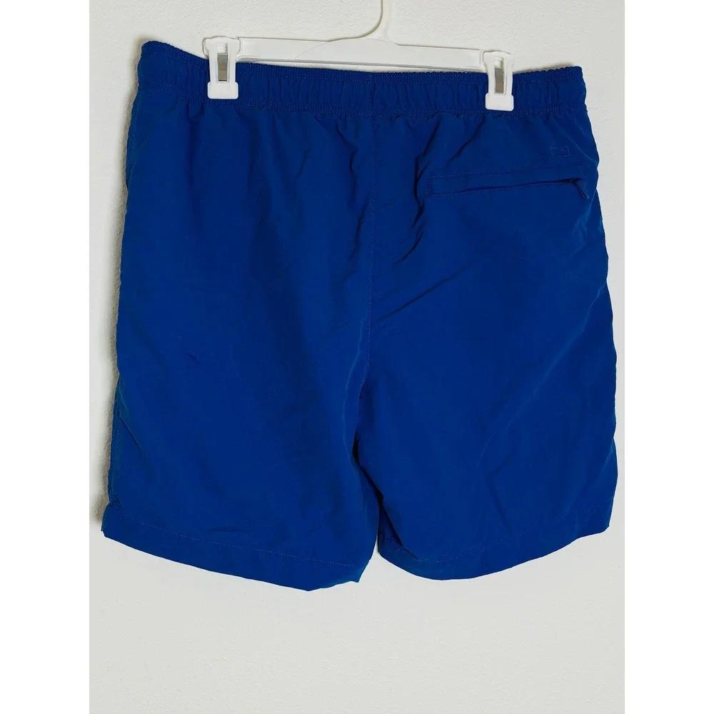 American Eagle Mens Blue Swim Trunks Mesh Lined Drawstring Board Shorts Size M